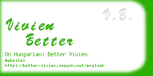 vivien better business card